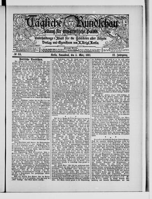Tägliche Rundschau on Mar 5, 1892