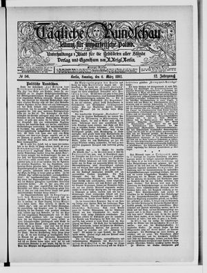 Tägliche Rundschau on Mar 6, 1892