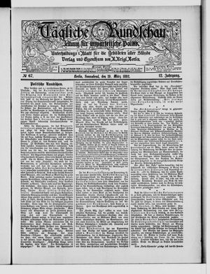 Tägliche Rundschau on Mar 19, 1892
