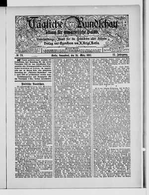 Tägliche Rundschau on Mar 26, 1892