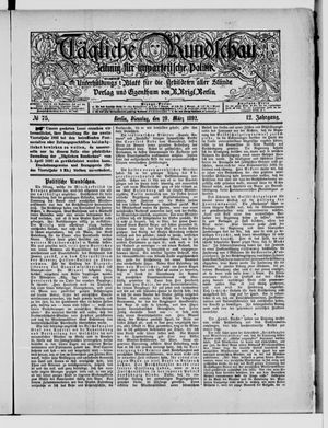 Tägliche Rundschau on Mar 29, 1892