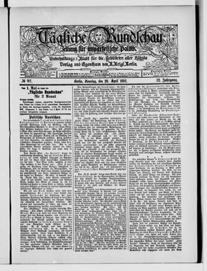 Tägliche Rundschau on Apr 26, 1892