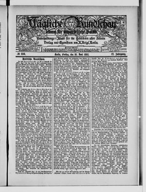 Tägliche Rundschau on Jun 10, 1892