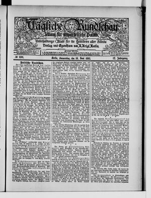 Tägliche Rundschau on Jun 16, 1892