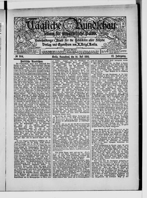 Tägliche Rundschau on Jul 16, 1892