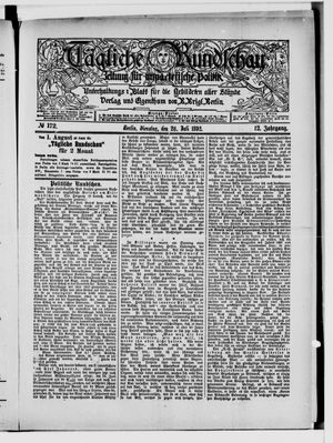 Tägliche Rundschau on Jul 26, 1892