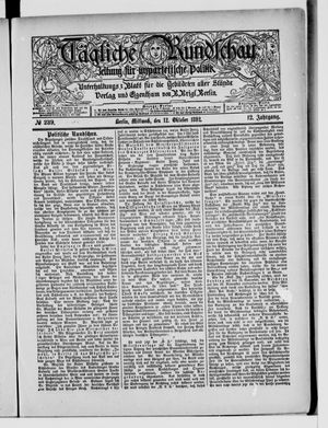 Tägliche Rundschau vom 12.10.1892