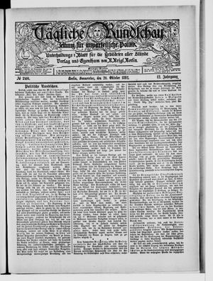Tägliche Rundschau vom 20.10.1892