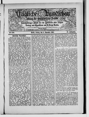 Tägliche Rundschau on Nov 4, 1892