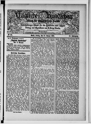 Tägliche Rundschau vom 27.01.1893