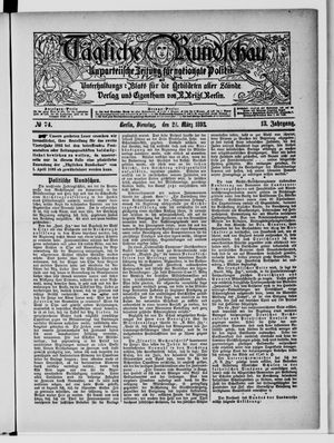 Tägliche Rundschau on Mar 28, 1893