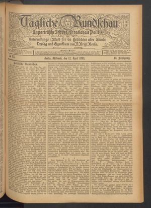 Tägliche Rundschau on Apr 12, 1893