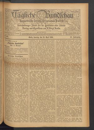 Tägliche Rundschau vom 30.04.1893