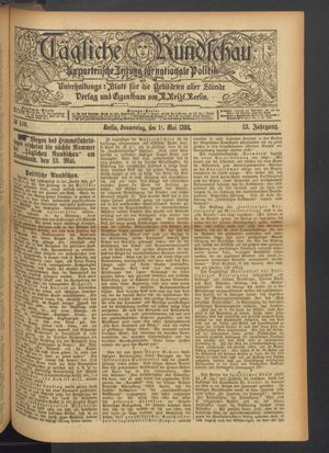 Tägliche Rundschau on May 11, 1893