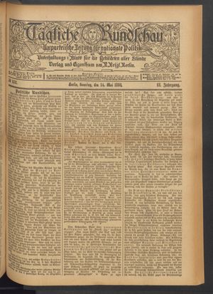 Tägliche Rundschau vom 14.05.1893