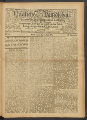 Tägliche Rundschau vom 25.06.1893