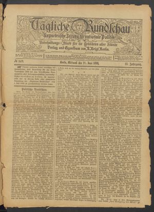 Tägliche Rundschau vom 28.06.1893