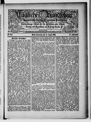Tägliche Rundschau vom 10.08.1893