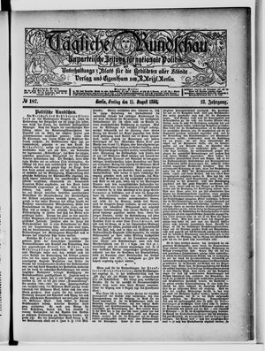Tägliche Rundschau vom 11.08.1893