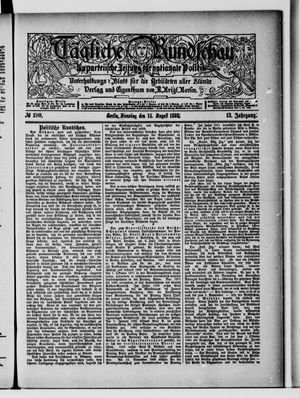 Tägliche Rundschau vom 15.08.1893