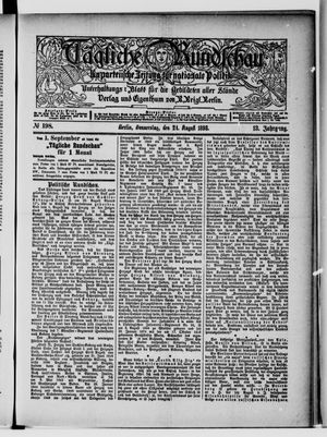 Tägliche Rundschau on Aug 24, 1893