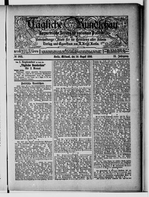 Tägliche Rundschau vom 30.08.1893
