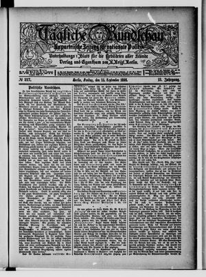 Tägliche Rundschau vom 15.09.1893