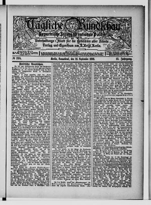 Tägliche Rundschau vom 16.09.1893