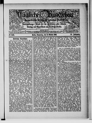 Tägliche Rundschau vom 12.10.1893