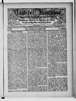 Tägliche Rundschau vom 21.10.1893