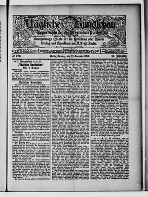 Tägliche Rundschau vom 28.11.1893