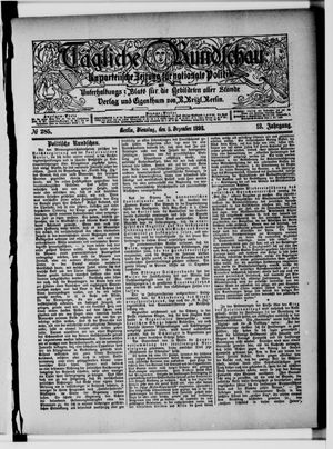 Tägliche Rundschau vom 05.12.1893