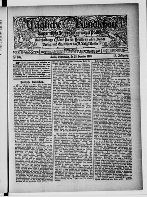 Tägliche Rundschau vom 28.12.1893