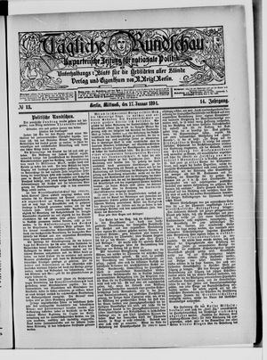 Tägliche Rundschau vom 17.01.1894