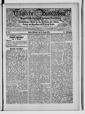Tägliche Rundschau vom 24.01.1894