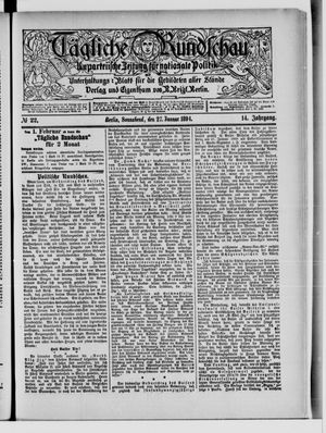 Tägliche Rundschau on Jan 27, 1894