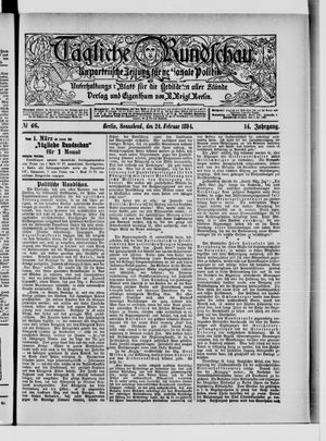 Tägliche Rundschau vom 24.02.1894