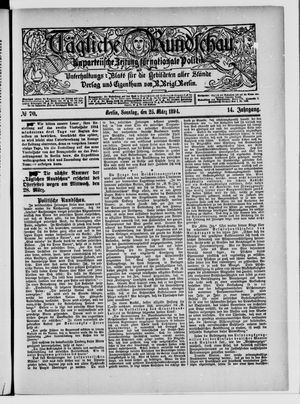 Tägliche Rundschau vom 25.03.1894