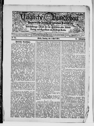 Tägliche Rundschau on Apr 1, 1894