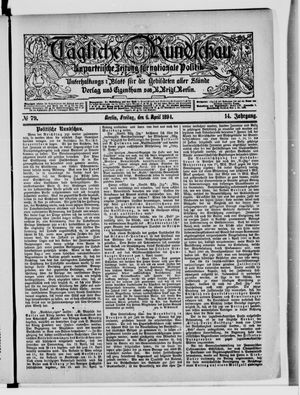 Tägliche Rundschau on Apr 6, 1894