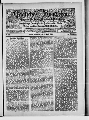 Tägliche Rundschau vom 19.04.1894