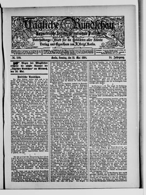 Tägliche Rundschau vom 13.05.1894