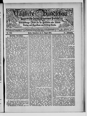 Tägliche Rundschau vom 11.08.1894