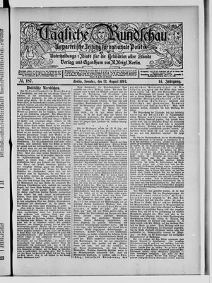Tägliche Rundschau vom 12.08.1894