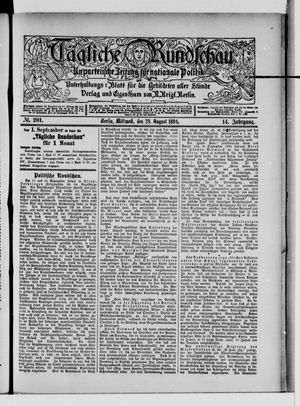 Tägliche Rundschau vom 29.08.1894