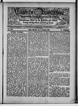 Tägliche Rundschau vom 05.09.1894