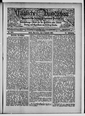 Tägliche Rundschau vom 06.09.1894