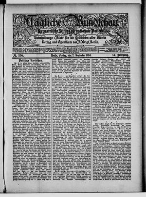 Tägliche Rundschau vom 07.09.1894