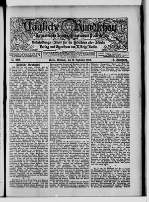Tägliche Rundschau vom 19.09.1894