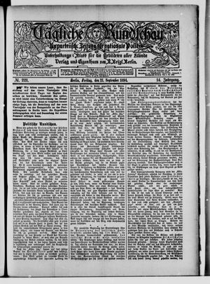 Tägliche Rundschau vom 21.09.1894